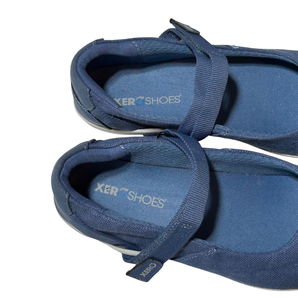 Xero Shoes Cassie Mary Jane Flats Denim Blue Hemp Minimalist Barefoot Womens 6 - Picture 5 of 5